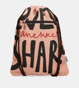 Fashion fabric drawstring backpack