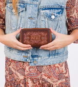 Western medium-size hard case wallet
