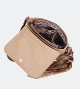 Nature crossbody bag with a flap