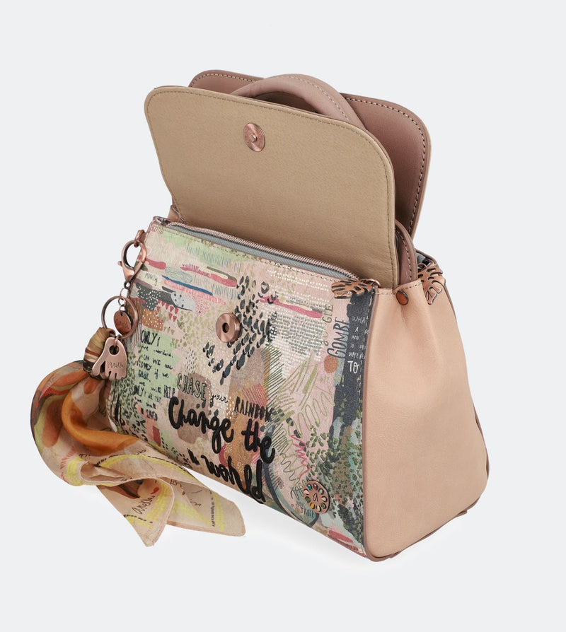 Nature double compartment handbag