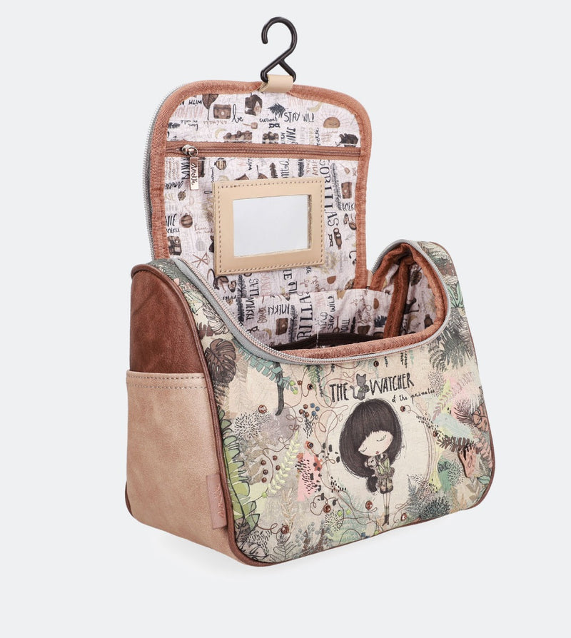 Jungle toiletry bag with handles