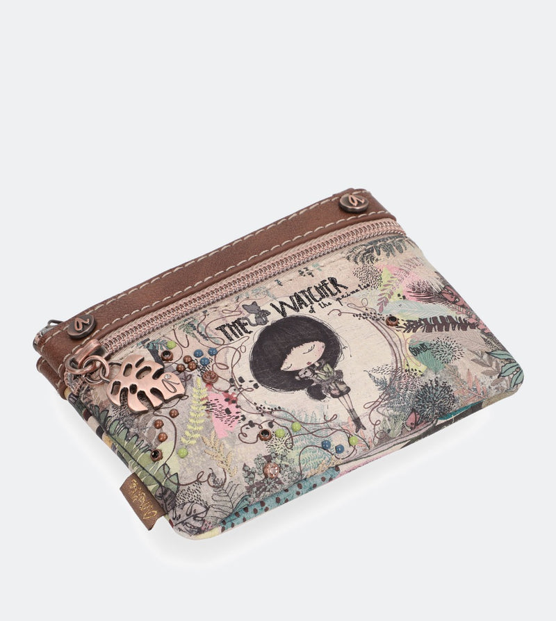 Jungle printed purse