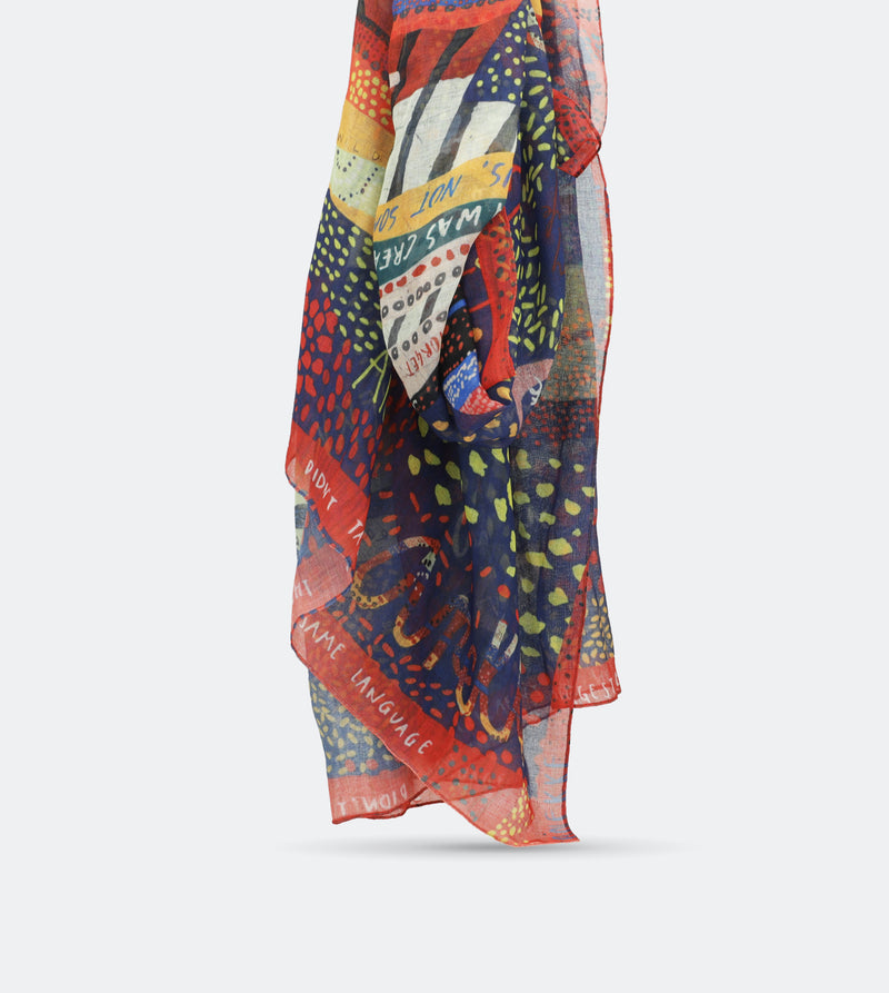 Sunset Kenya print scarf