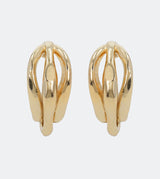 Rune gold hoop earrings