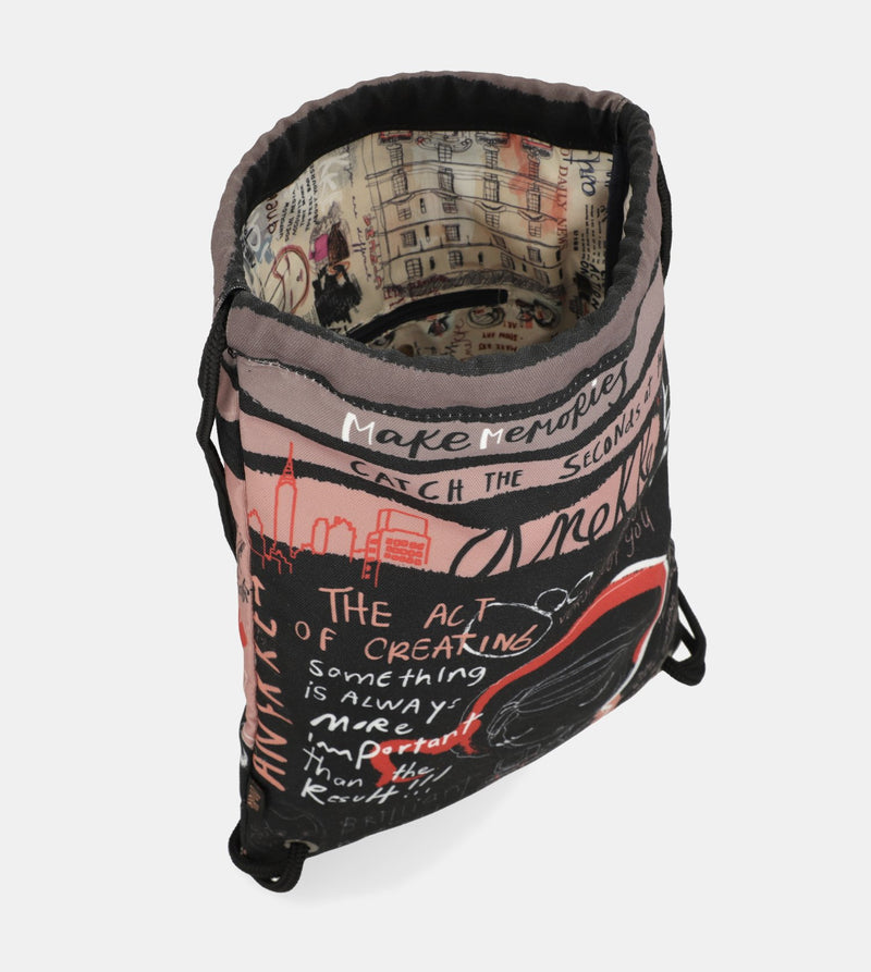 City Art cinch bag