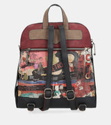 City Art backpack with a front pocket