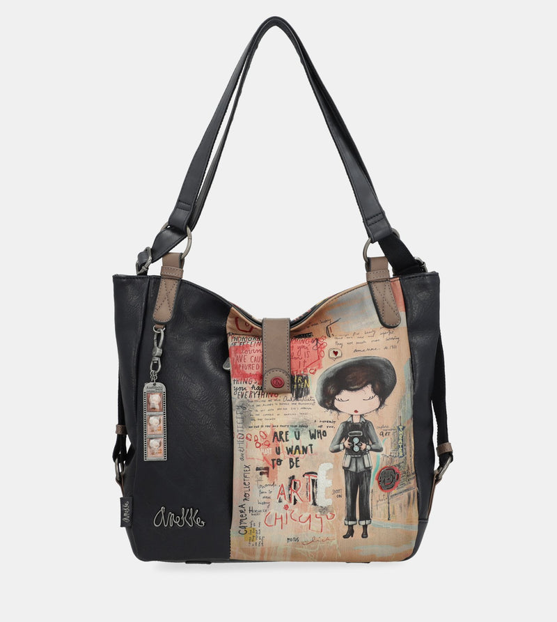 City Art hobo bag-backpack