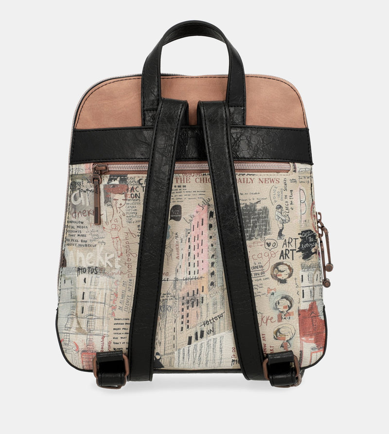 City Moments backpack with a front pocket