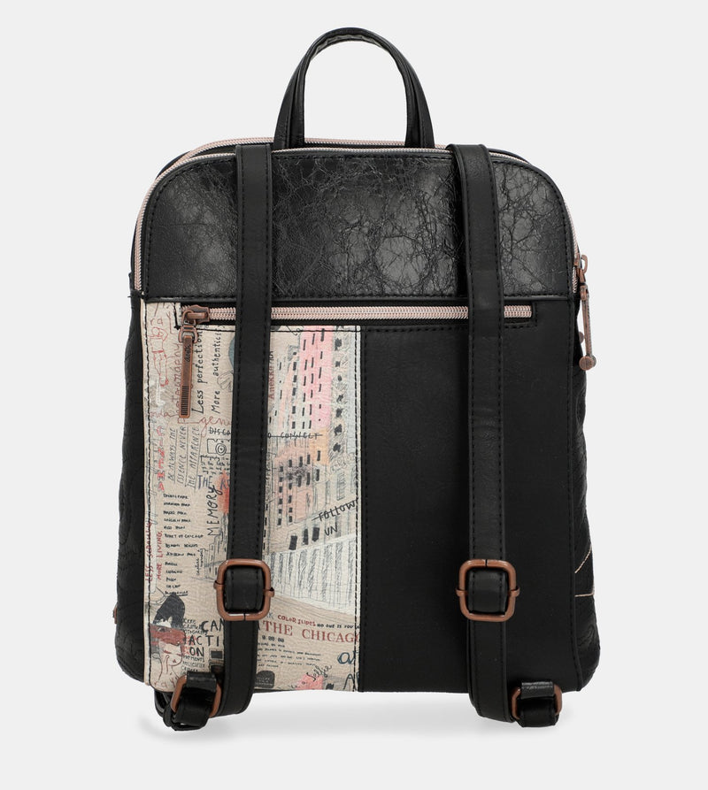 City Moments backpack with two compartments
