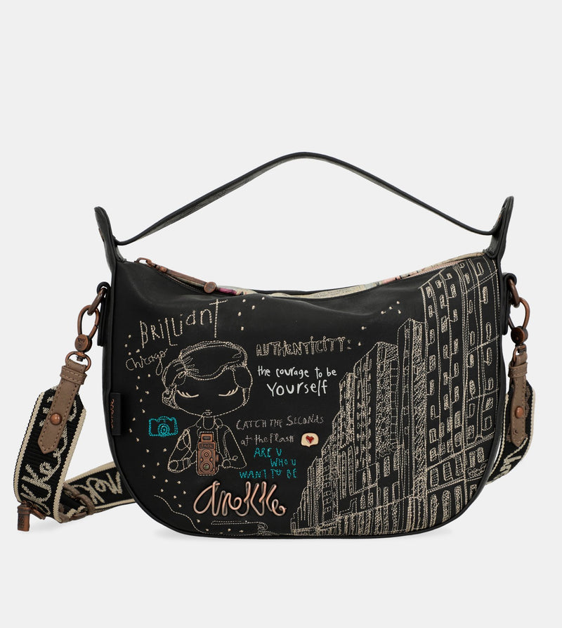 City Moments oval-shaped handbag