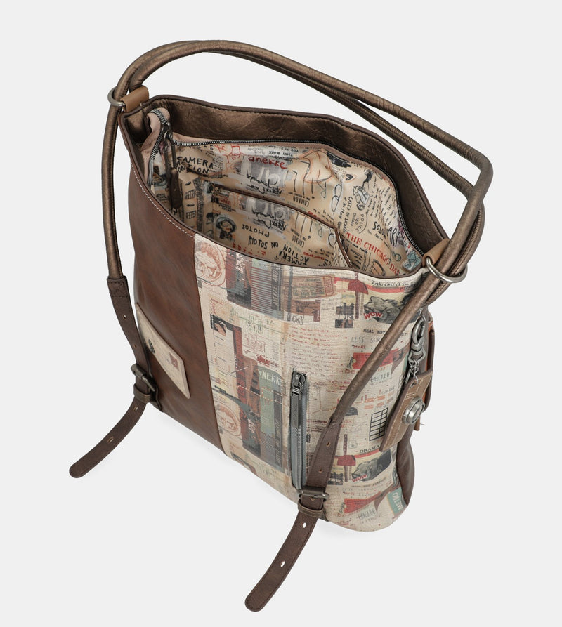 Authenticity hobo bag-backpack