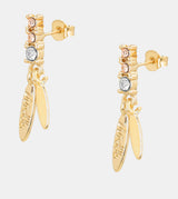 Sunshine gold plated earrings with petals