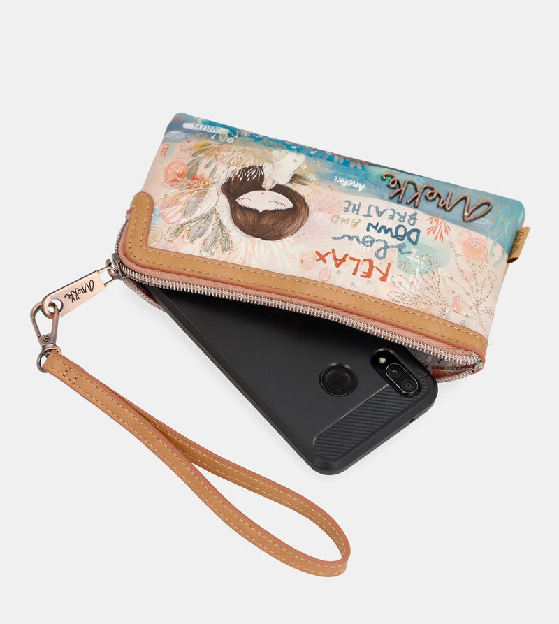 Mediterranean Wallet with cell phone holder