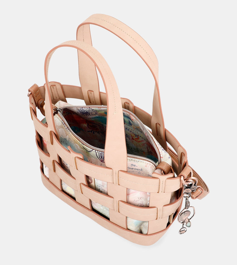 Slow Life vegan Leather basket bag