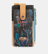 Coral black Card holder