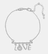 Silver plated bracelet with letters LOVE