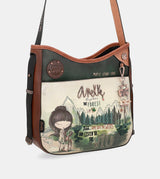 The Forest wide handle messenger bag