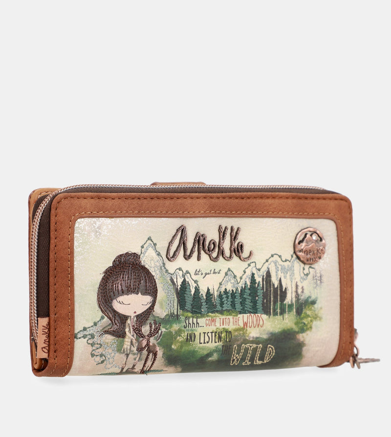 The Forest large printed wallet