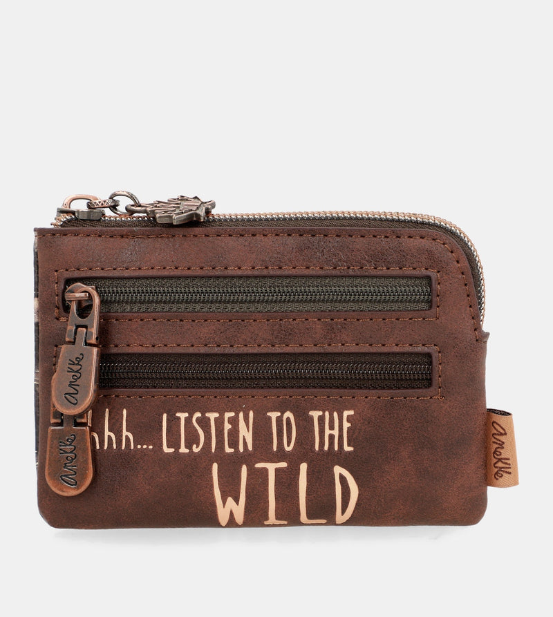 Wild printed coin purse