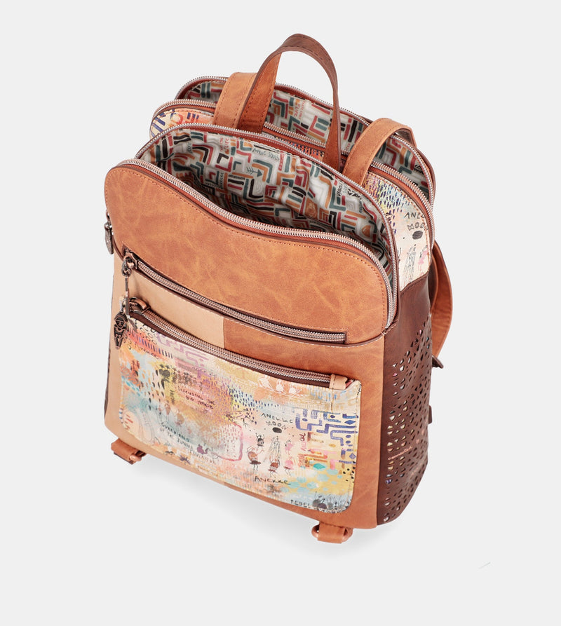 Menire triple compartment backpack