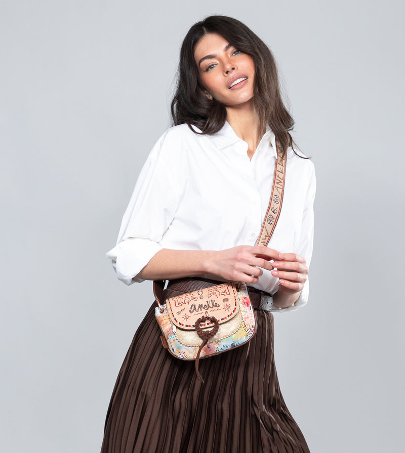 Tribe ethnic print crossbody bag