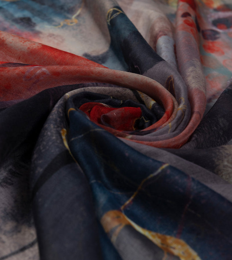 Palette reddish  scarf
