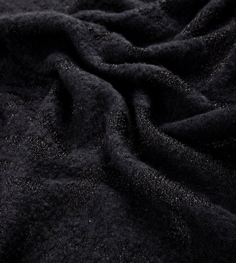Black logomania scarf.