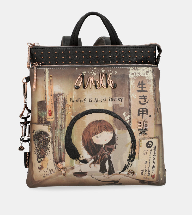 Shōen medium black backpack