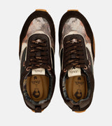 Brown Palette Patterned Sports Sneakers