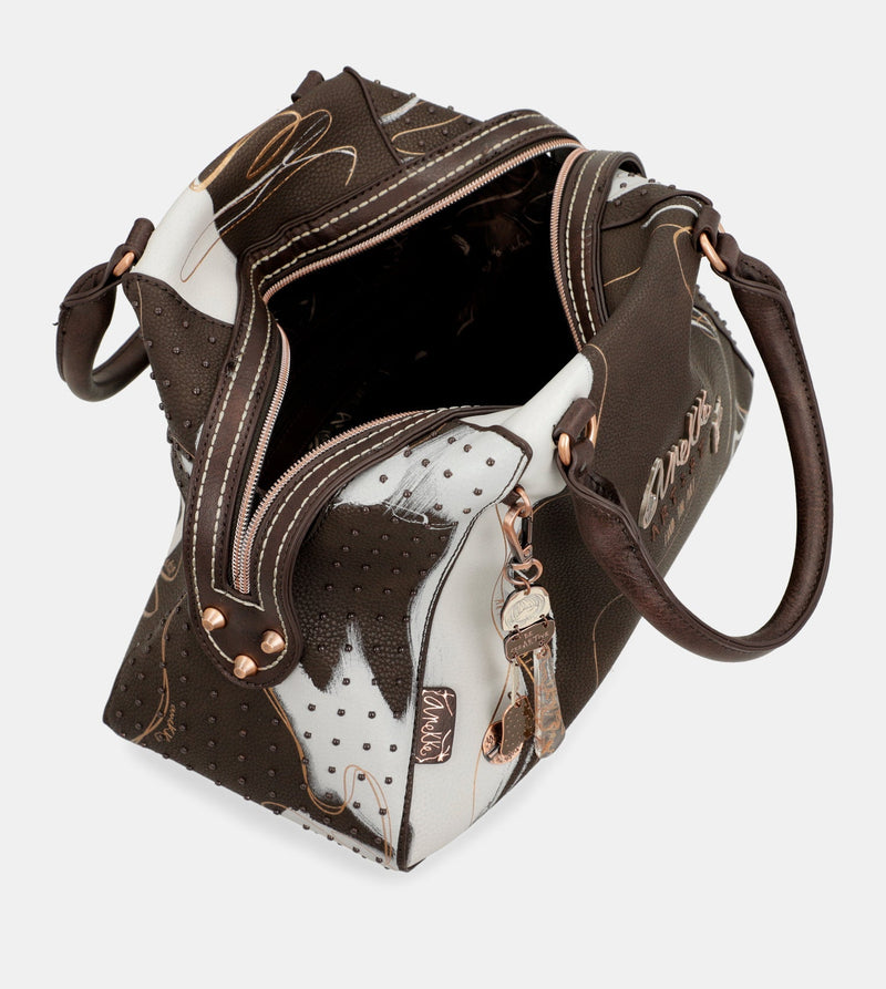 Nature Shodō brown 2-handle shoulder bag