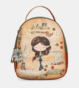 Peace & Love camel small backpack
