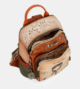 Peace & Love camel anti-theft backpack