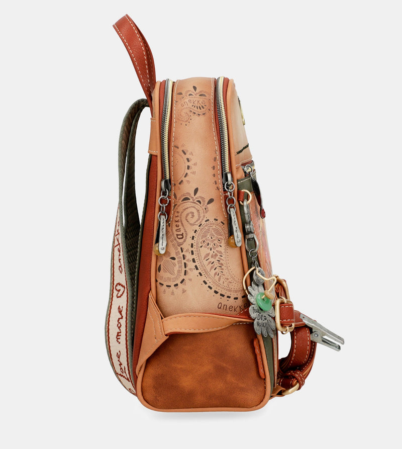 Flowers 2-compartment backpack