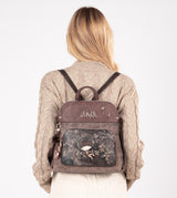 Elegant universe backpack with a printed design