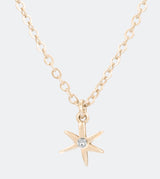 Golden Star pendant with an adjustable chain