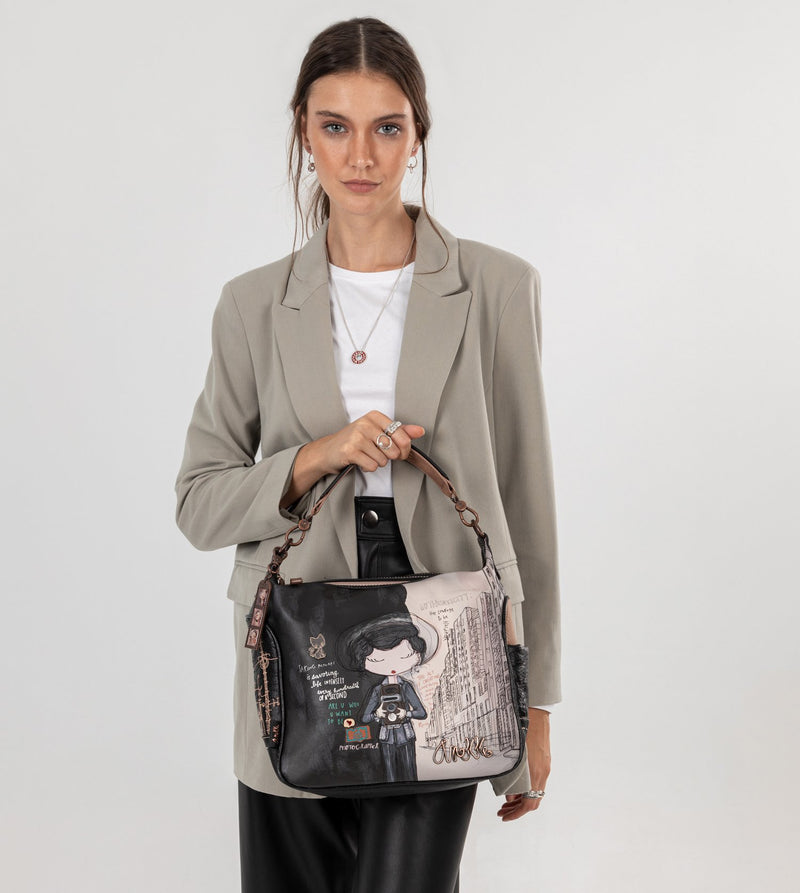 City Moments hobo bag with a crossbody strap