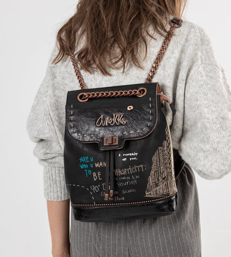 City Moments backpack with a flap